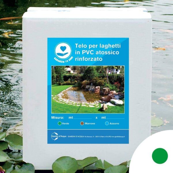 Telo in PVC rinforzato verde, 2,5 x 3 m | Garanzia 15 anni