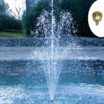 Gioco d'acqua zampillo in ottone